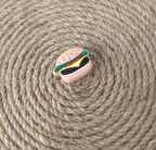 Terlik Süsü Silikon Terlik Sandalet Tokası Hamburger Süsü Aksesuar 