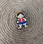 Terlik Ayakkabı Sandalet Tokası Silikon One Piece Luffy Anime 1 Adet Tekli Terlik Süsü 