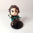 Anime Demon Slayer Tanjiro Kamado İblis Avcısı Mini Figür Eylem Karakter Figür Oyuncak Biblo 8 cm