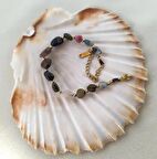 Bileklik Doğal Taşı 316L Kararmaz Çelik Hakiki Boncuklu Kadın Erkek Bilezik 