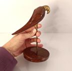 Ahşap Flamingo Kuş Ev Ofis Dekorasyon Masa Süsü Hediye  