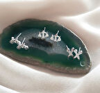 Küpe Kararmaz Çelik 316L Lüks 3 lü Set Makas Bisiklet Terazi Kadın Küpe   