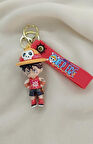 Anahtarlık Anime One Piece Luffy Slikon Lüks Anahtarlık Çizgi Film Çanta Cüzdan Süsü Figür  