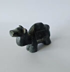 Deve Biblo Doğal Siyah Onix Taşı Mermer Hayvan Heykel Ev Ofis Masa Süsü Dekoratif Obje       