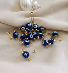 10 Adet 12 mm Maşallahlık İğneli Cam Nazar Boncuğu 