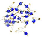 Hdmarketim Maşallahlık İğneli Cam Nazar Boncuğu 20 Adet 1,Cm 5967