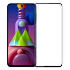 Ally Sm M51 Full Glue Tempered Full Cam Ekran Koruyucu-(5775)