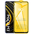 Ally Poco M3 9D Full Glue Tempered Cam Ekran Koruyucu-(5775)