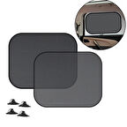 Ally Araç Oto Yan Cam Vantuzlu Güneşlik Kalkan 2 Adet 36X44Cm-(5775)