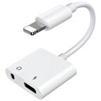 İphone-3.5Mm Kulaklık Ve Şarj Dönüştürücü Başlık Adaptör Kablo-(5775)