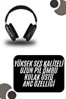 Kulak Üstü Kablosuz Bluetooth Kulaklık Yumuşak Süngerli Sd Kart Girişli