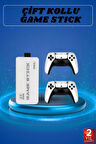 Game Stick 4K Çift Kollu Atari Oyunlari +20000 Oyunlu Konsol Nostalji