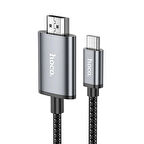 Hoco Ua27 Type-C To Hdmi Hdtv Dönüştürücü Adaptör (4K 30Hz) Kablo-(5775)