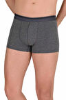 Likralı Erkek Boxer Şort Füme 1097B