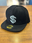 Dolar USD Nakışlı Siyah Renk Hip Hop Snapback Rapper Basket Cap Şapka