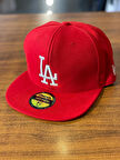 LA Lakers Unisex Pamuklu Kırmızı Renk Hip Hop Snapback Rapper Basket Cap Şapka