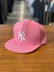 NY Yankees Pembe Renk Hiphop Snapback Rapper Basket Cap Şapka