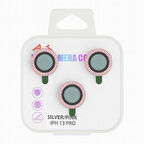 iPhone 13 Pro / Pro Max Uyumlu Kamera Lens Koruyucu – Pembe Taşlı (Pink)