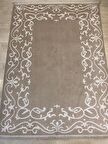 KAHVE-KREM YÜN-BAMBU HALI 170X240
