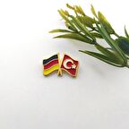 Türkiye-Almanya Bayrağı Rozet 