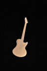 Şık Gold Gitar Model Broş - Yaka İğnesi Unisex Aksesuar