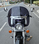 MOTOCAM Honda Shadow 750 Ön Cam 1999-2010 Model 45cm Siyah Renkli 4mm APARATSIZDIR