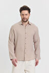 Müslin Yakalı Uzun Kol Gömlek - 4030