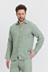 Müslin Yakalı Uzun Kol Gömlek - 4030