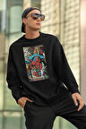 The Amazing Spider-Man Baskılı Unisex Oversize Marvel Sweatshirt