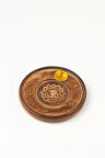 Om & Lotus Dekoratif Ahşap Tütsülük – El Oyması | Om & Lotus Wooden Incense Burner