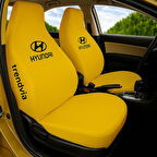 Sarı Hyundai Logolu Penye Araç Koltuk Kılıfı – Ön ve Arka Koltuk Takımı