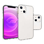 Apple iPhone 14 Kılıf Şeffaf İnce Esnek Silikon Kılıf Zipax-Süper