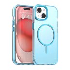 Apple iPhone 15 Plus Uyumlu Kılıf Renkli Kenarlı Magesafe Özellikli Hlt-Colour