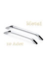 İdil Alüminyum Metal Lüks Modern Mobilya Çekmece Mutfak Dolabı Kulpu Krom 160mm (10 Adet)