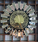 KOPYA - Art Mirror Elite piyano Aynalı ihlas Saat 70Cm BRONZ