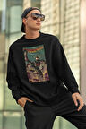 Örümcek Adam Baskılı Unisex Oversize Marvel Sweatshirt