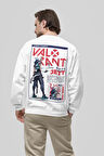 Vallorant Jett Entry Baskılı Unisex Oversize Tasarım Oyun Karakteri Sweatshirt