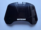 MOTOCAM Rüzgar Saptırıcı Deflektör Camı 2 Delikli 4cm 35x18cm Siyah Renkli   (APARATSIZDIR)
