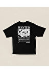Wanted Monkey D Luffy Baskılı Unisex Oversize Anime Karakter Tişört
