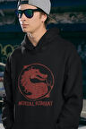 Tasarım Mortal Kombat Baskılı Unisex Oversize Anime Hoodie