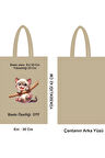 Doğa Dostu Saplı Bez Poşet ham bez Çanta 30x42 cm