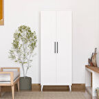 2 Kapaklı Askılı Ve Raflı Gardırop