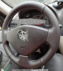 Fiat Albea Araca Özel Deri Direksiyon Kılıfı (Noktalı Düz)