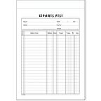 Sipariş Fişi A5 Otokopili 2 Nüsha 6 Cilt