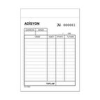 Adisyon Sipariş Fişi A6 Otokopili 2 Nüsha 25 Cilt