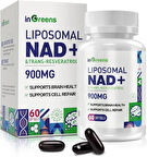 inGreens Liposomal NAD+ 900 mg Trans Resveratrol NMN Aging Defense, Energy, Longevity 60 Softgels