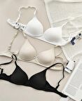 NBB Desteksiz Balensiz İnce Askılı Üçgen Sütyen/Bralet-3680