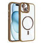 Apple iPhone 15 Kılıf Kamera Standlı Lens Koruyucu Hediyeli Zr-Etro