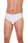 Erkek Modal Kemerli Slip Beyaz 6 Adet 