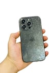İphone 14 Pro Max uyumlu Simli Şeffaf Kamera Korumalı Darbe Korumalı Premium Esnek Arka Kapak Kılıf